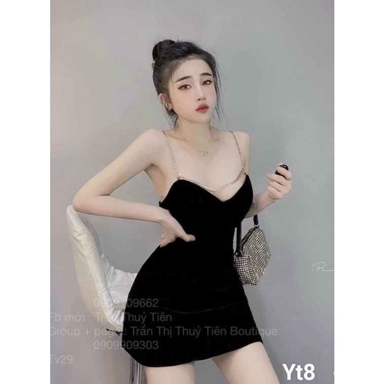 ĐẦM BODY HAI DÂY DÂY XÍCH PHÁ CÁCH TÁO BẠO ĐI CHƠI VŨ TRƯỜNG CỰC HOTT PU