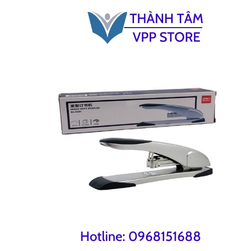 Dập ghim đại Deli đạn ghim 23/10- 60 trang/ 0391–màu Đen ,Trắng - Ghim bấm cao cấp