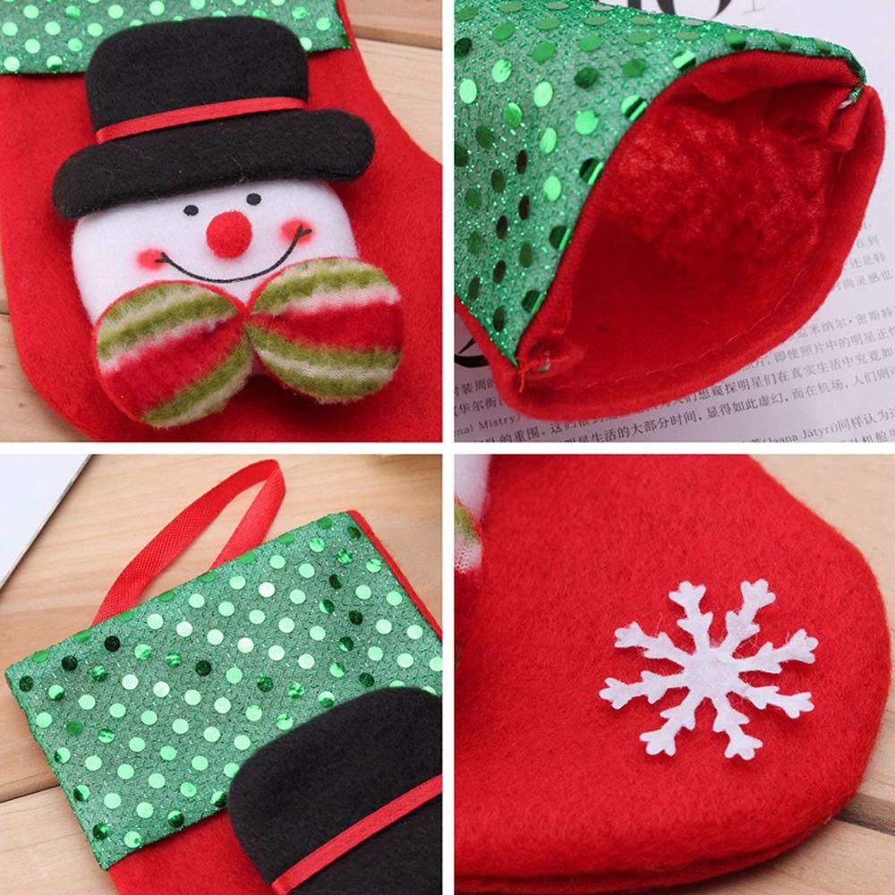 Vớ Giáng Sinh Trang Trí Cây Thông Noel Hình Gấu Tuần Lộc Thời Trang