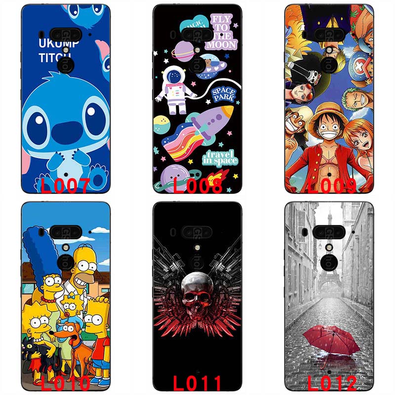 Ốp điện thoại TPU silicon mềm vẽ họa tiết hoạt hình anime dễ thương cho HTC U12 pLus