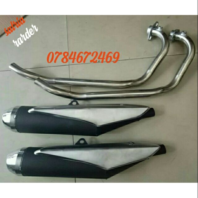 Pô full cổ dành riêng cho Xe satria và xe raider. Móc sẵn kg cần chế về gắn như zin .