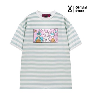 Áo Thun Unisex Bad Rabbit Gang Kẻ Xanh 100% Cotton - Local Brand Chính Hãng