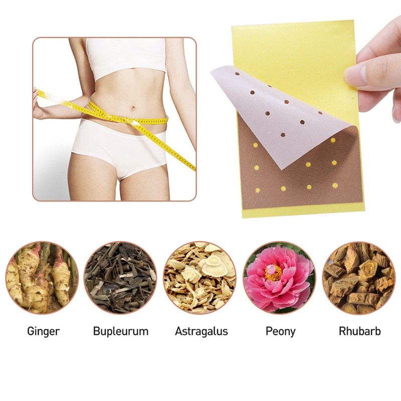 ◊۞Sumifun 3Bag/30Pcs Slimming Patch Belly Slim Abdomen Fats Burning Navel Stick Weight Loss Slimer Tool