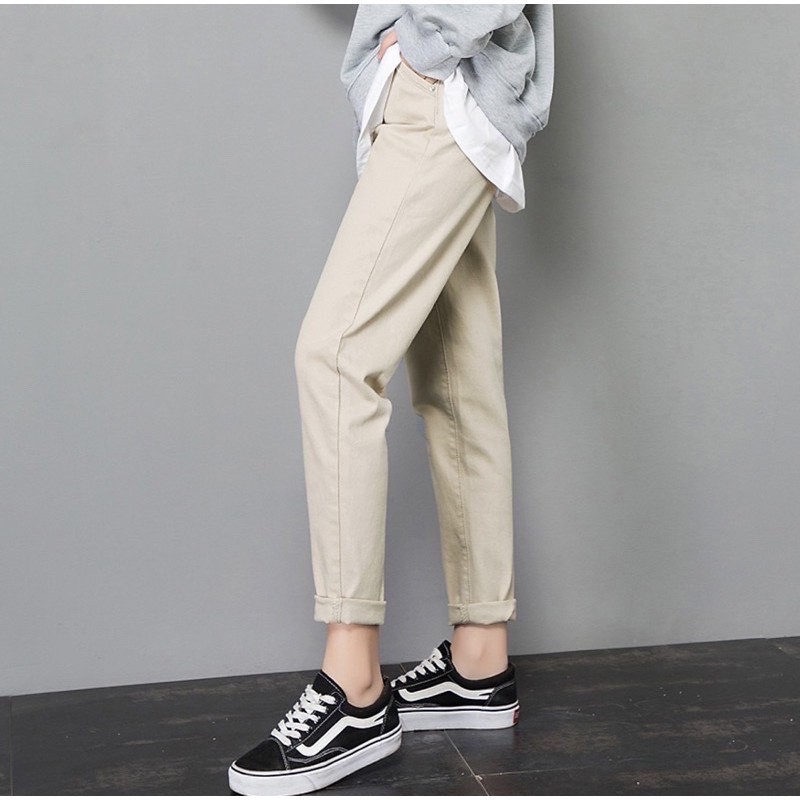 [UNISEX] Quần Baggy Kaki Form Chuẩn Cho Nam và Nữ