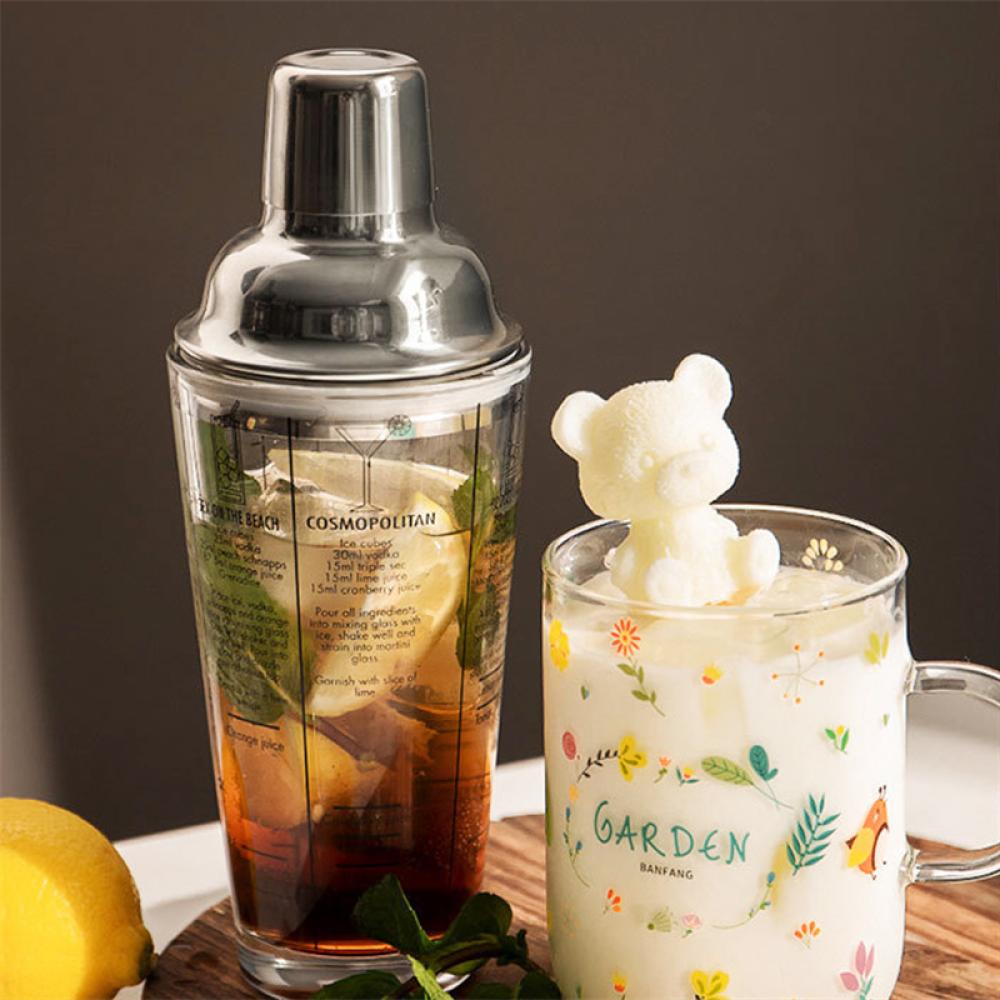 Khuôn Silicone Làm Đá Hình Gấu Và Hoa Hồng Cho Quán Cà Phê I6P1