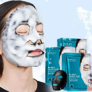 Mặt nạ than sủi bọt thải độc amino acid dùng cái nhân,spa thẫm mỹ viện.