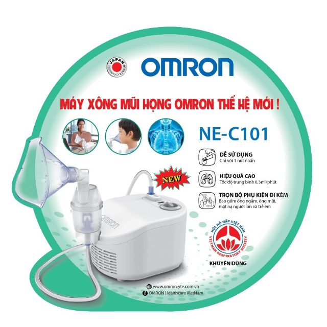 Máy khí dung xông mũi họng Omron NE C101