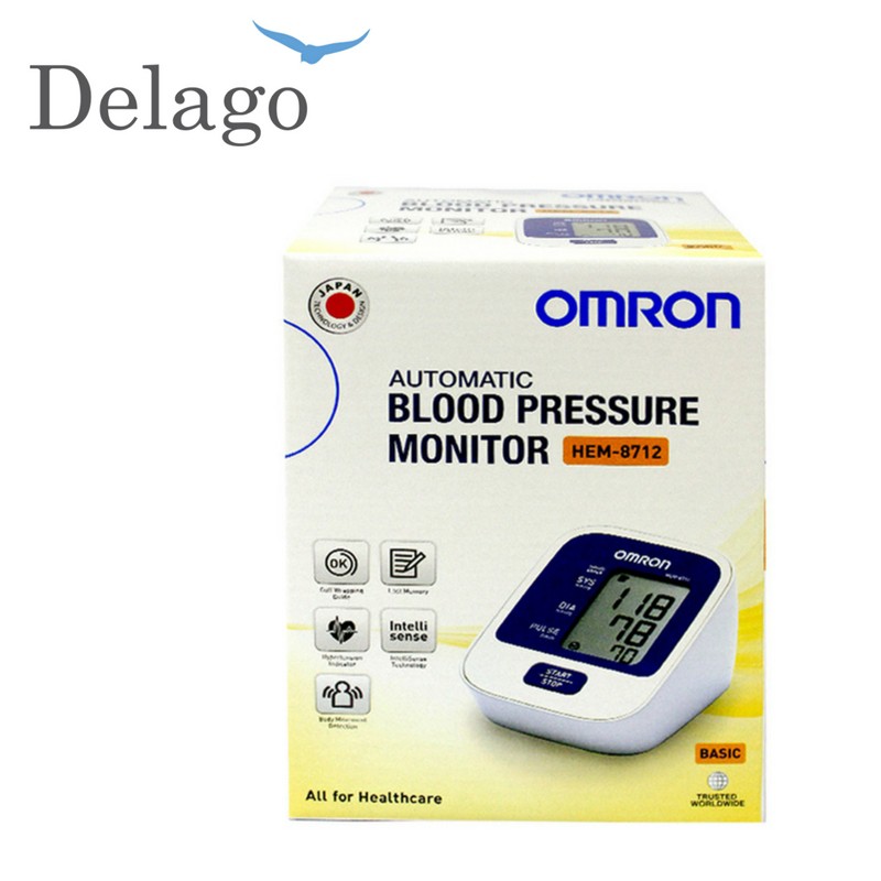 [Delago] Máy đo huyết áp bắp tay Omron HEM8712 – Nhật Bản