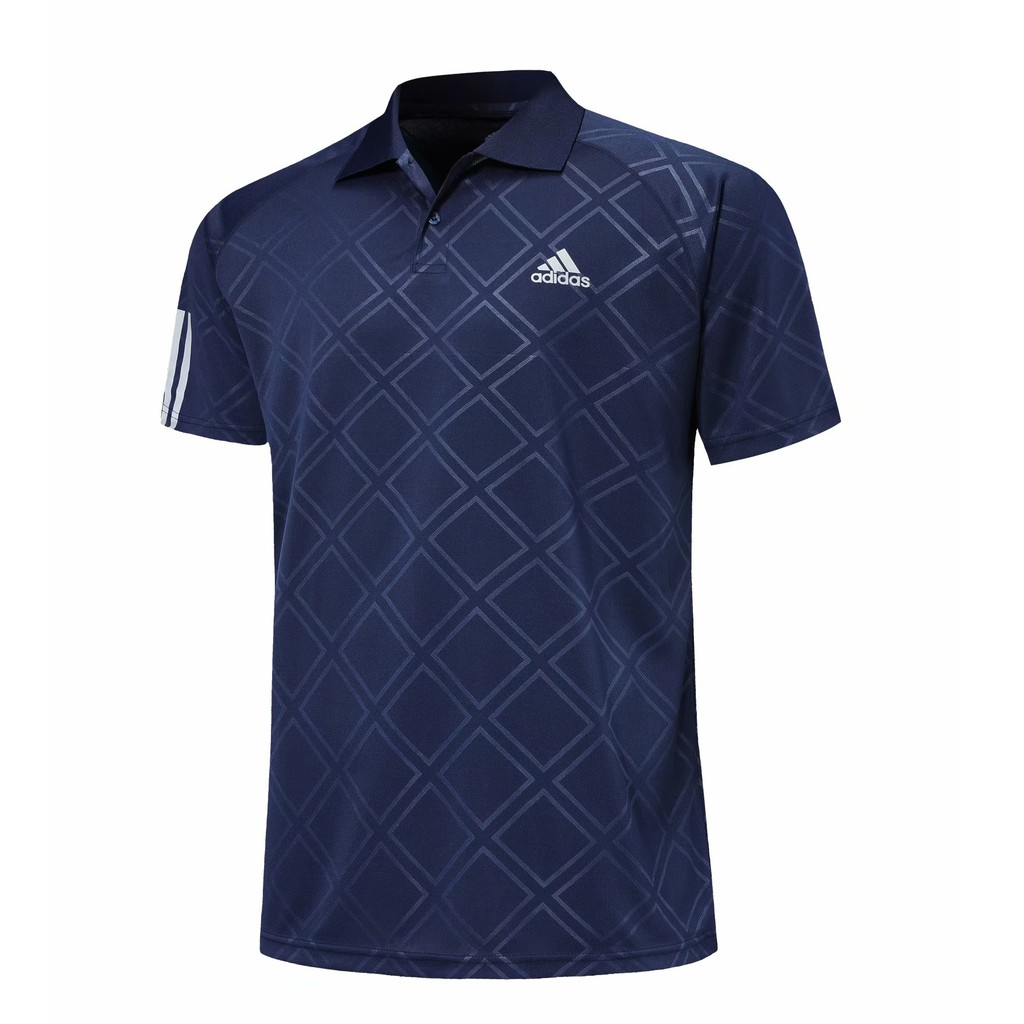 Adidas đang nam game thể thao cái áo thun cộc tay chạy bộ POLO cộc tay áo khoác áo dài vui đùa được bọc