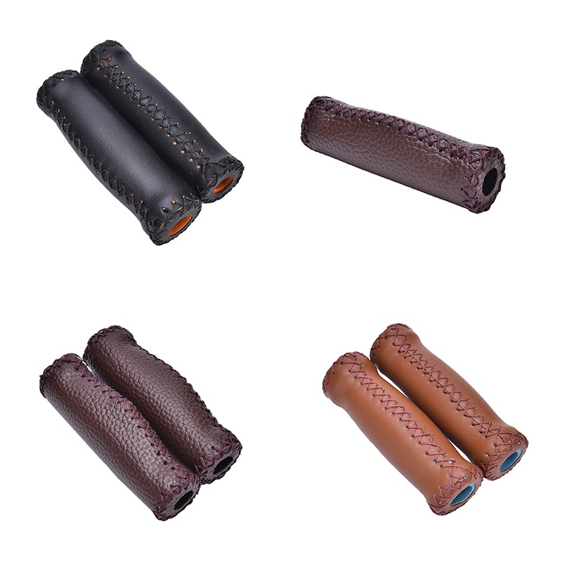 Tay Lái Xe Đạp Leo Núi Bằng Da Nhân Tạo Phong Cách Vintage