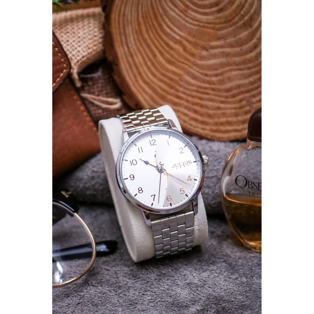 Đồng hồ nam Julius JA-1265 dây thép