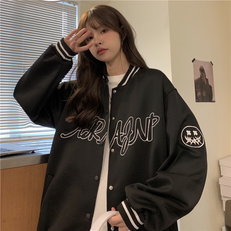 [ ẢNH THẬT ] ÁO KHOÁC BOMBER UNISEX FORM RỘNG NAM/NỮ (ẢNH THẬT Ở CUỐI) | BigBuy360 - bigbuy360.vn