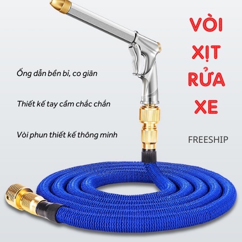 Vòi Rửa Xe, Xịt Rửa Xe Tưới Cây Giãn Nở, Đèn Duy Thắng