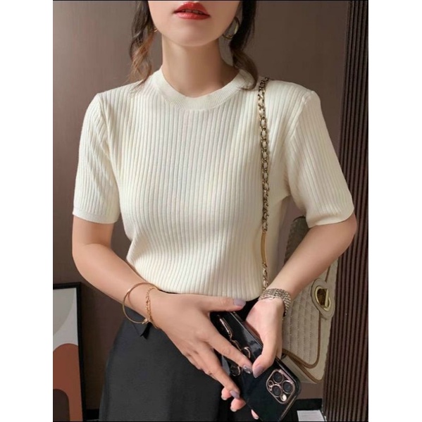 Áo Len Tăm Cổ Tròn Hàng Đẹp- Áo Len Tăm Cổ Tròn Hàng Quảng Châu Chất Đẹp