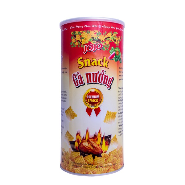 BÁNH SNACK JOJO GÀ NƯỚNG LON 80G