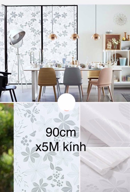 [Mã LIFEHLDEC giảm 10% đơn 99k] 90CM x5M decal dán kính trang trí làm mờ nhiều mẫu keo sẵn