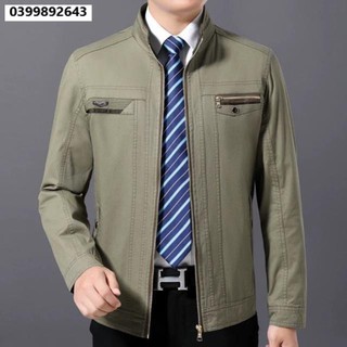 [Hàng ORDER] Áo Khoác Kaki Nam tuổi Trung Niên hàng kèm ảnh thật minh hoạ (màu thực tế có thể đậm hơn 1chút nha)