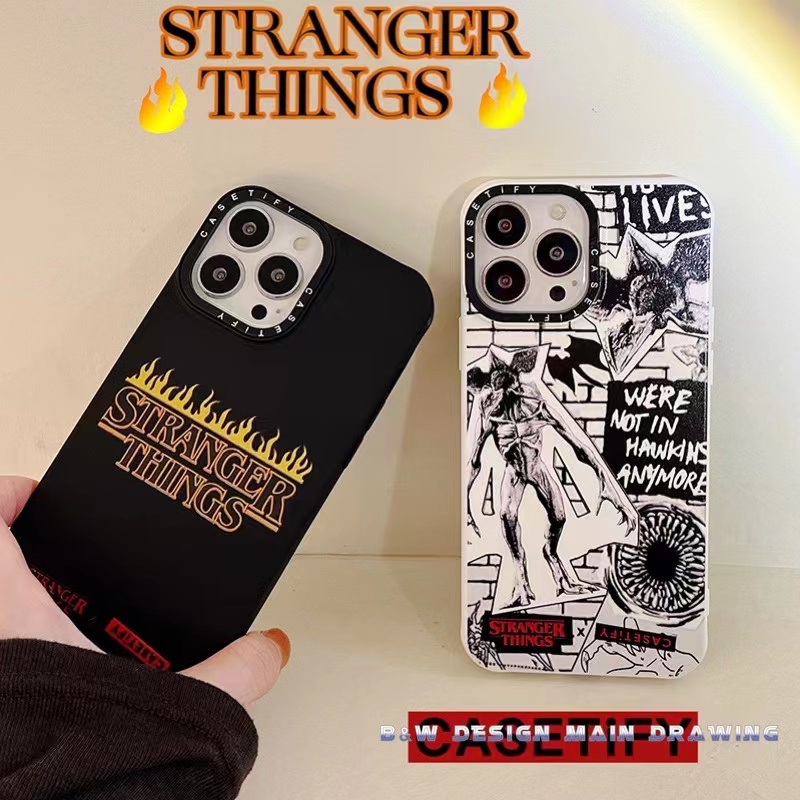Ốp Điện Thoại Silicone Mềm Chống Sốc In Hình Stranger Things Thời Trang Cho iPhone 13 12 11 Pro MAX IX XS MAX XR 7 8 Plus