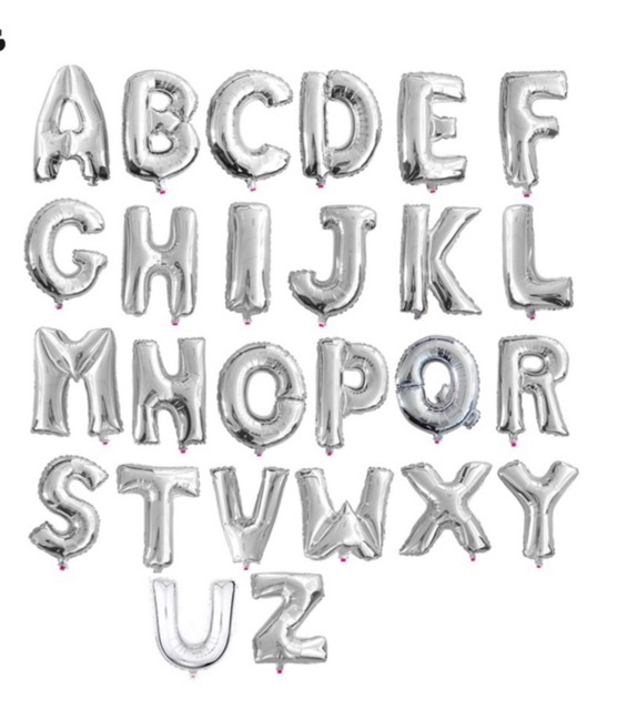 Bong bóng chữ cái trang trí sinh nhật
