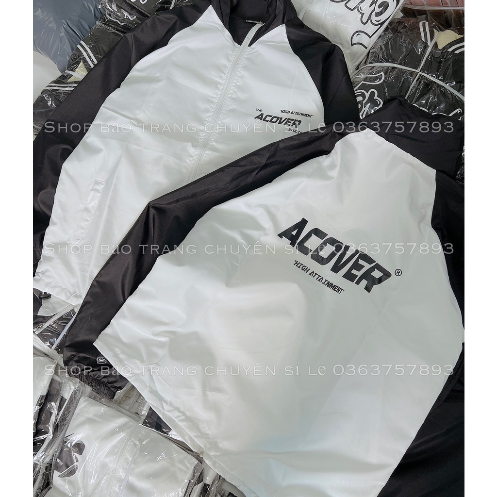 Áo Khoác Gió Dù ACOVER Form Rộng Bigsize Kiểu Dáng Unisex Nam Nữ Ulzzang Phong Cách Cá Tính Năng Động Trẻ Trung