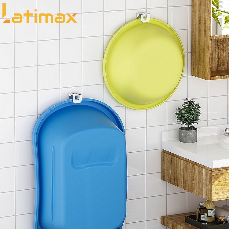 Móc treo thau chậu dán tường Inox 304 Cao cấp Latimax MTC3 - Tặng kèm keo dán chuyên dụng