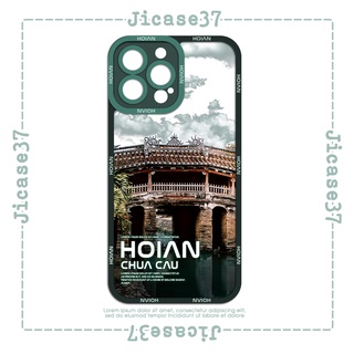 Ốp lưng iphone và samsung xiaomi oppo cạnh vuông Jicase Chùa Cầu Hội An