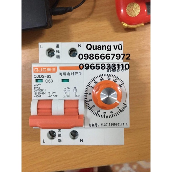 aptomat hẹn giờ 63a lắp tủ cơm