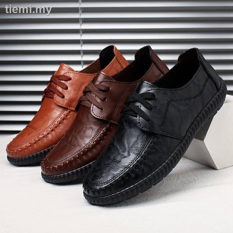 Clarks Giày Lười Da Mềm Chống Trượt Phong Cách Hàn Quốc