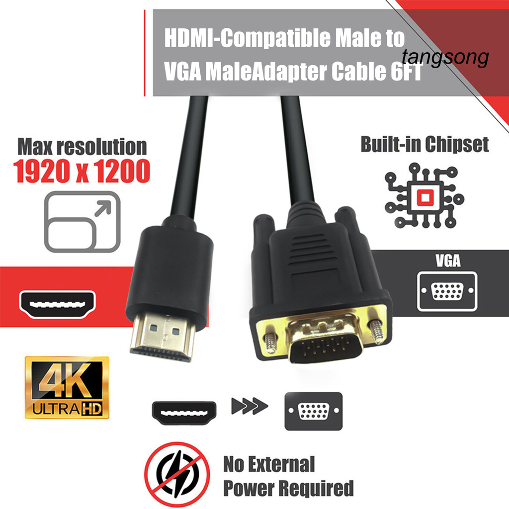 Cáp Chuyển Đổi Hdmi Ts-Adapter Mạ Vàng Cho Máy Tính