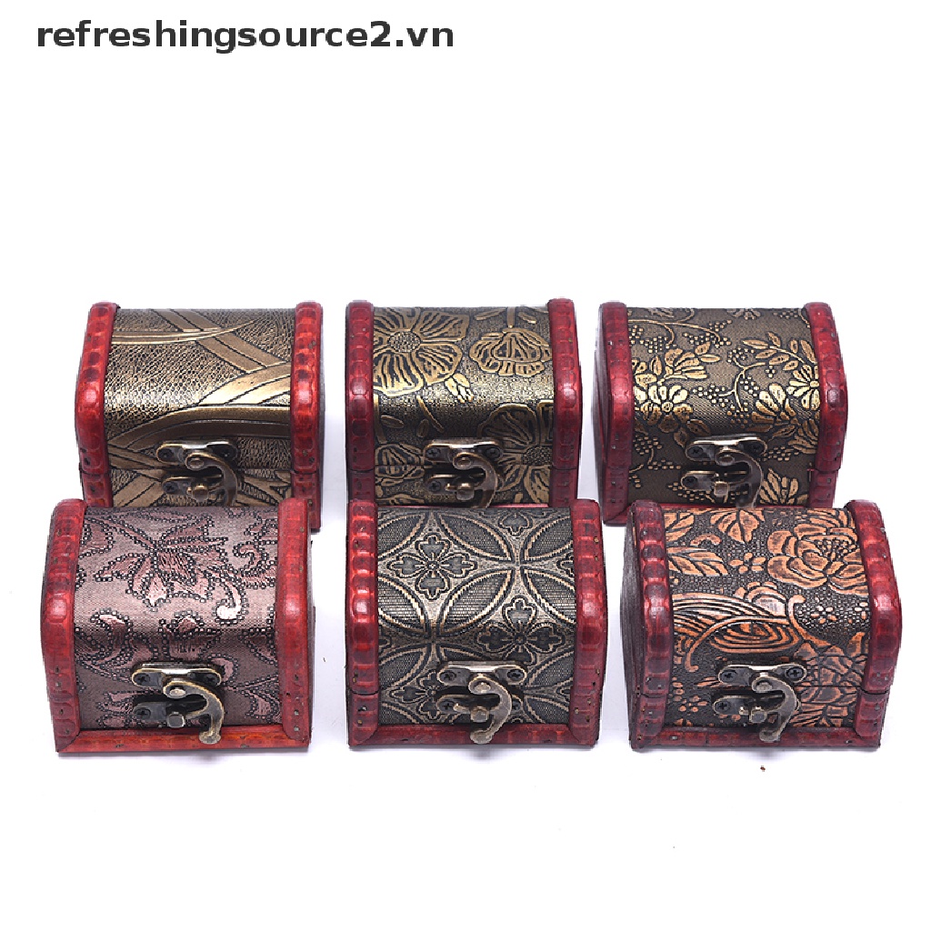 Hộp Gỗ mini Đựng Trang Sức Kiểu Cổ Điển