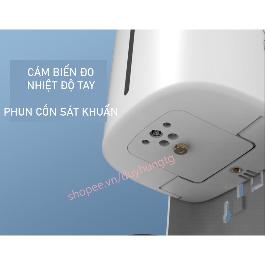 Máy rửa tay sát khuẩn K9 Pro Max và đo thân nhiệt tự động