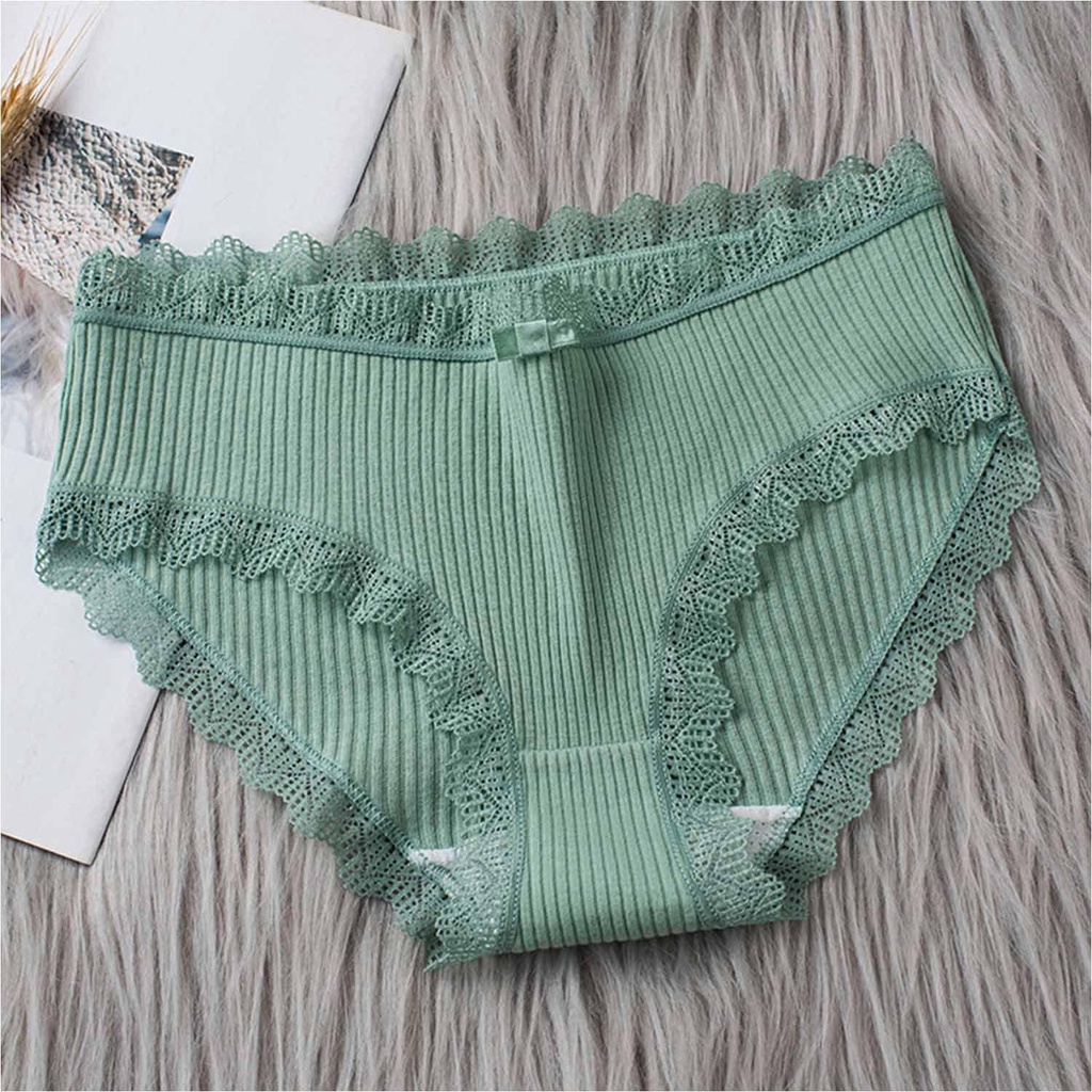 Quần LóT LọT Khe Ren Hoa BằNg Cotton KENT1
