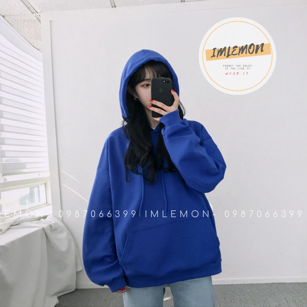 Áo Hoodie BASIC NHIỀU MÀU Trơn Team Couple Nỉ 100% Cotton SIÊU HOT
