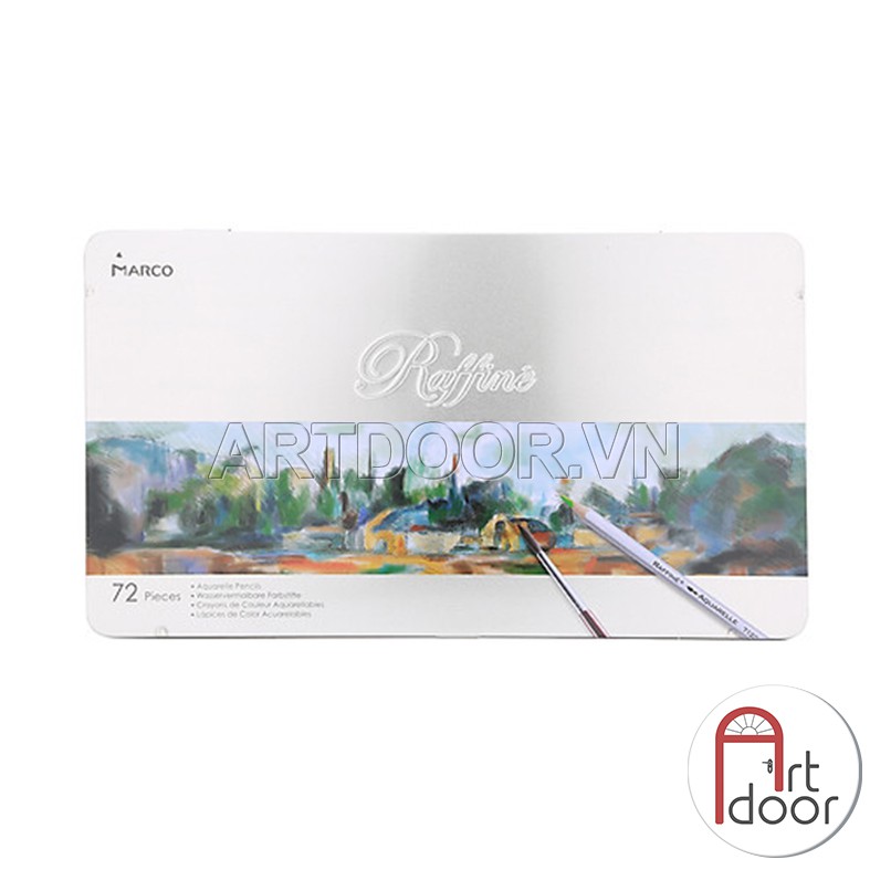 [ARTDOOR] Bộ chì màu Nước MARCO Raffine (hộp thiếc) - 72 Màu