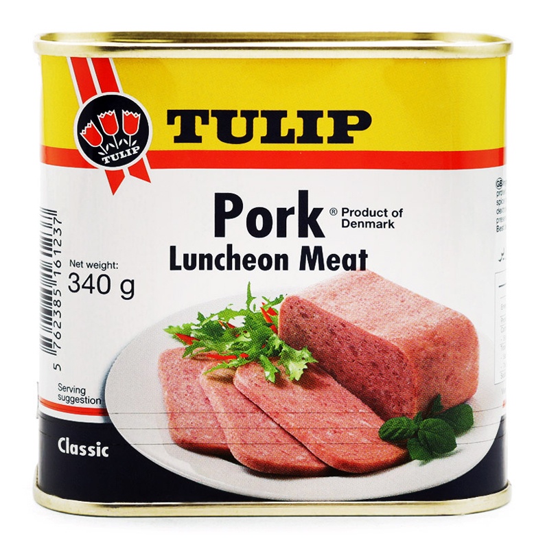 Thịt Hộp Tulip Pork Luncheon Meat 340g Ăn Ngon Cực Mùi Vị Đậm Đà Cho Bữa Ăn Gia Đình