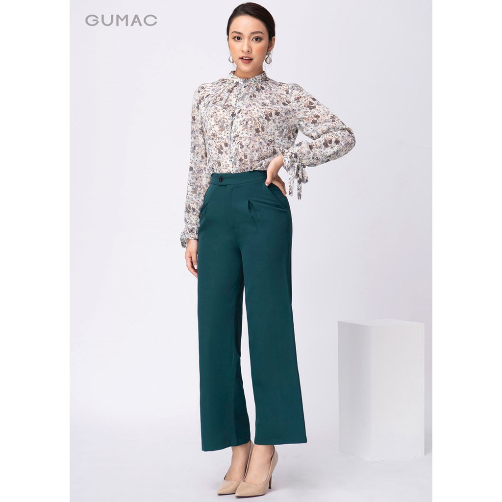 Quần suông nữ xếp 2 ly GUMAC đủ màu, đủ size, thiết kế basic, thanh lịch sang trọng QA10203 | BigBuy360 - bigbuy360.vn