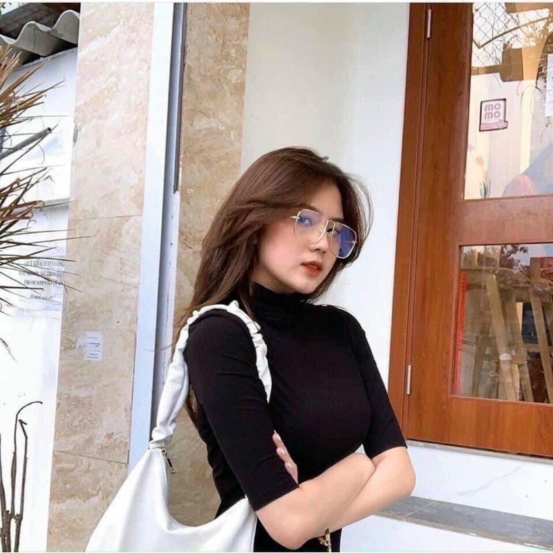 áo cổ lọ tay lỡ