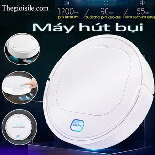 Robot hút bụi thông minh di chuyển tự động - cảm biến siêu nhạy - quét, hút, sạch sẽ  - không gây tiếng ồn