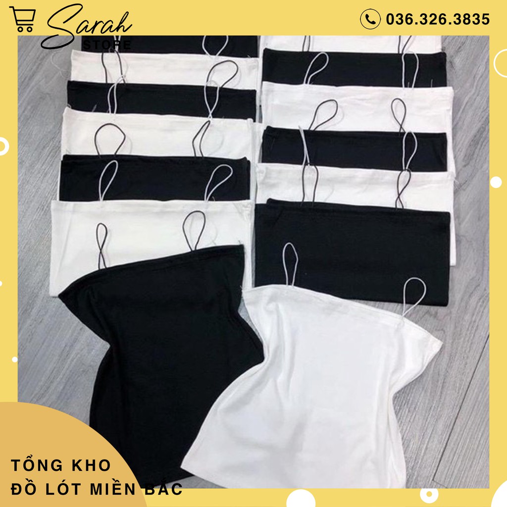 Áo 2 dây sợi bún cotton thun gân, ôm body siêu hot B01 | BigBuy360 - bigbuy360.vn