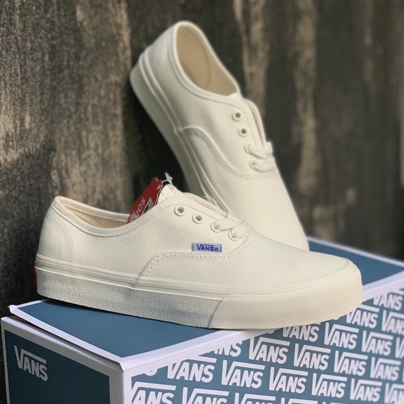 Giày Vans Classic Lười Trắng Đẹp Nam Nữ