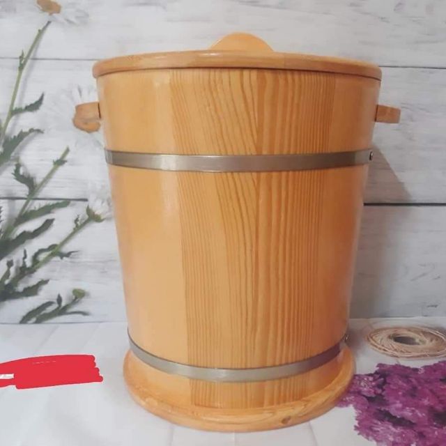 Thùng gỗ đựng gạo 10kg