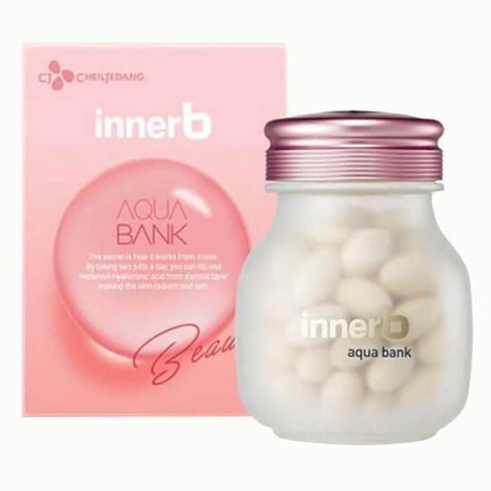 Viên Uống Cấp Nước Innerb Aqua Rich 70 viên TẶNG Túi Make Up Hologram.