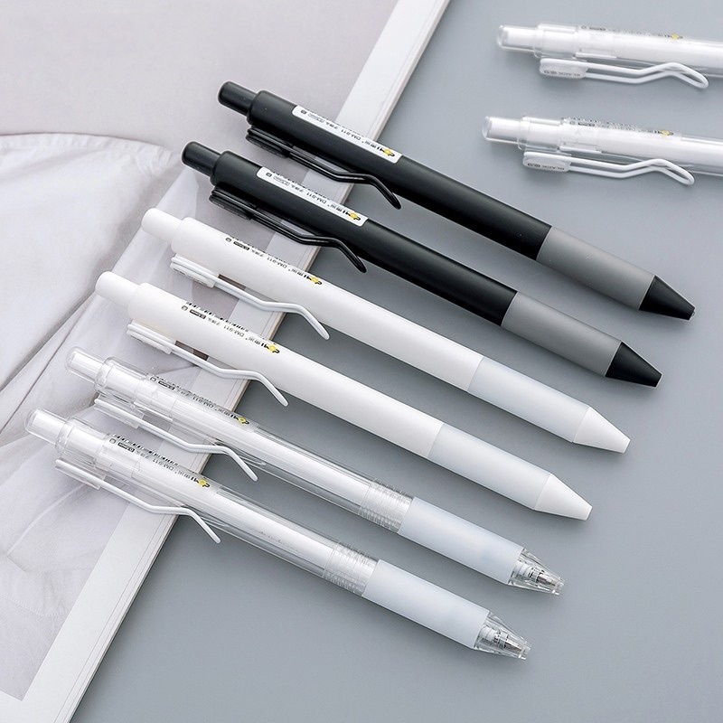 Bút Bi Mực Đen Ngòi 0.5mm Có Thể Thu Gọn