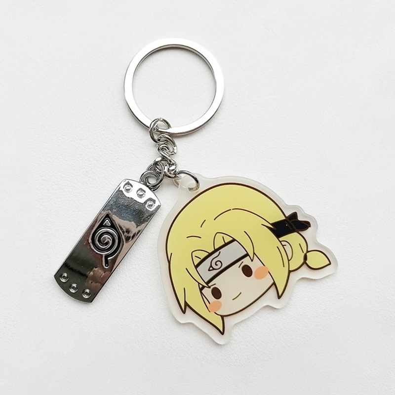 flowersqueen Móc Khóa Bằng Acrylic Hình Naruto Uzumaki Kakashi Độc Đáo