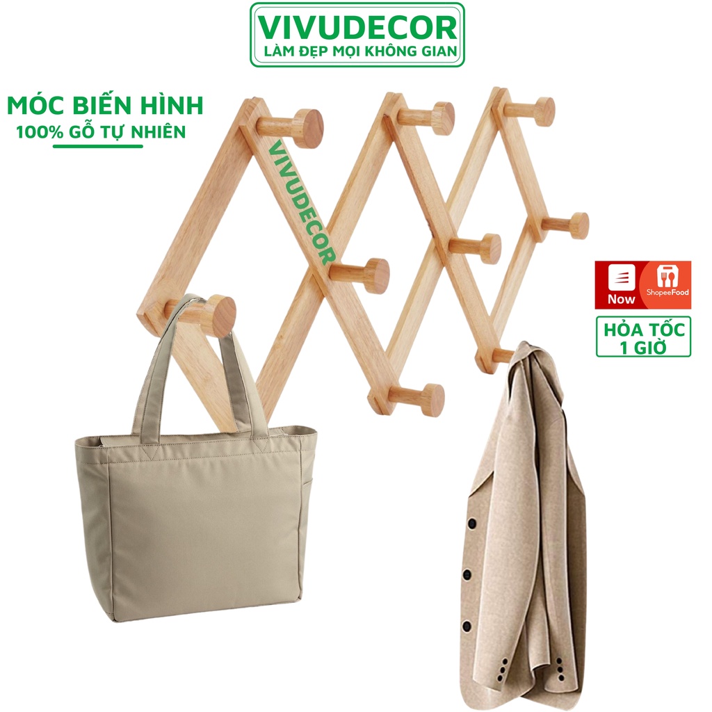 Móc treo tường VIVUDECOR MT02 10 nhánh tn