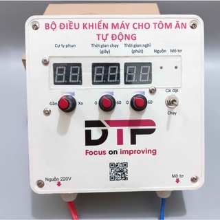 Bộ điều khiển máy cho tôm ăn dtp | điều khiển tất cả mô tơ của máy cho tôm ăn