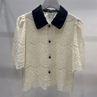 Áo Sơ Mi Phối Ren Thời Trang Mùa Hè Cho Nữ