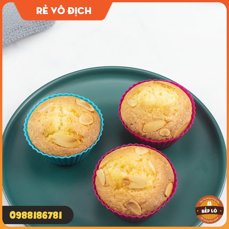 Dụng cụ làm bánh - Khuôn Cupcake Muffin Silicon Làm Bánh Cupcake