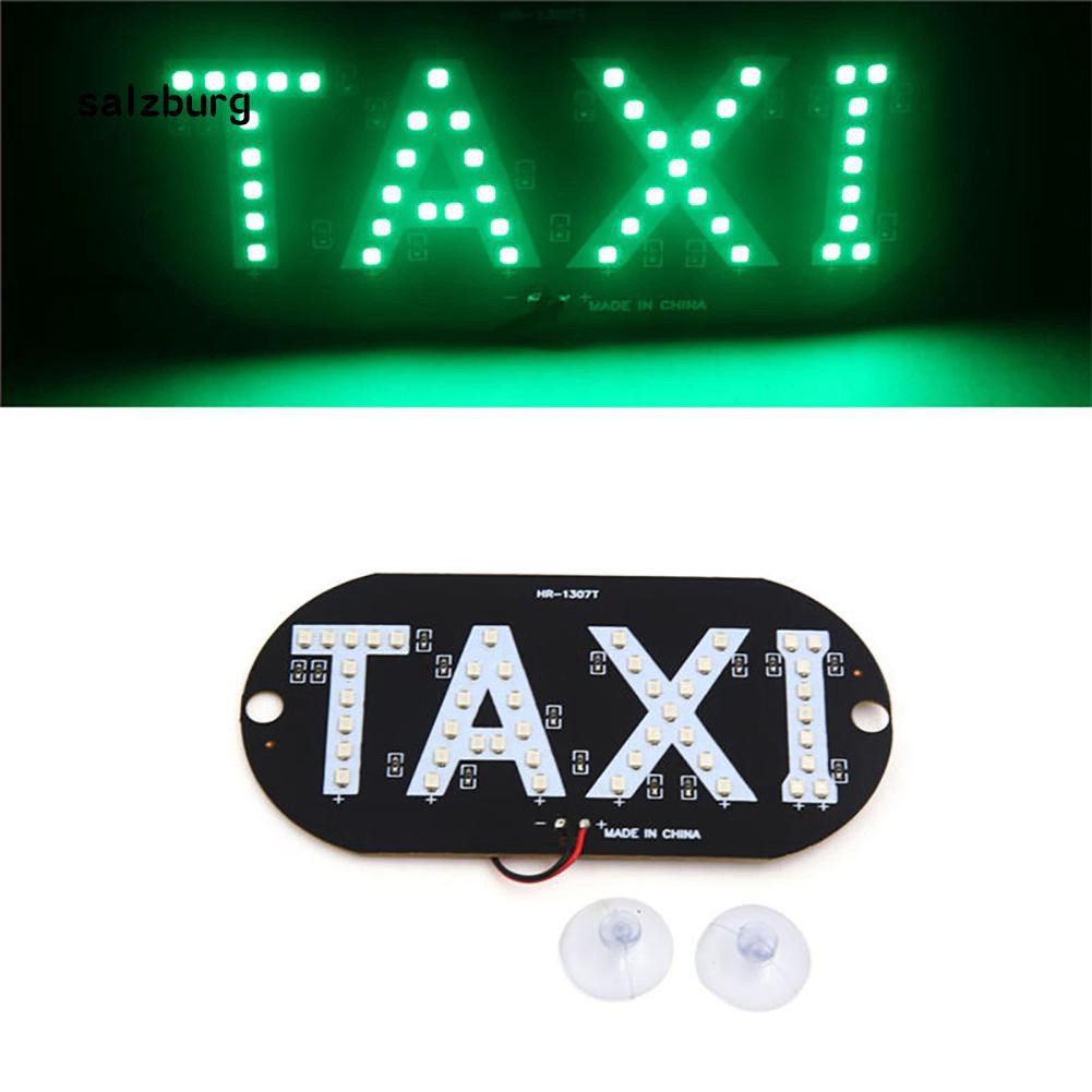 Bảng đèn LED chữ TAXI gắn kính chắn gió xe hơi tiện dụng