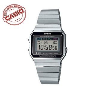 Đồng hồ chính hãng Casio Anh Khuê - A700W-1ADF - dây kim loại - có tem chính hãng